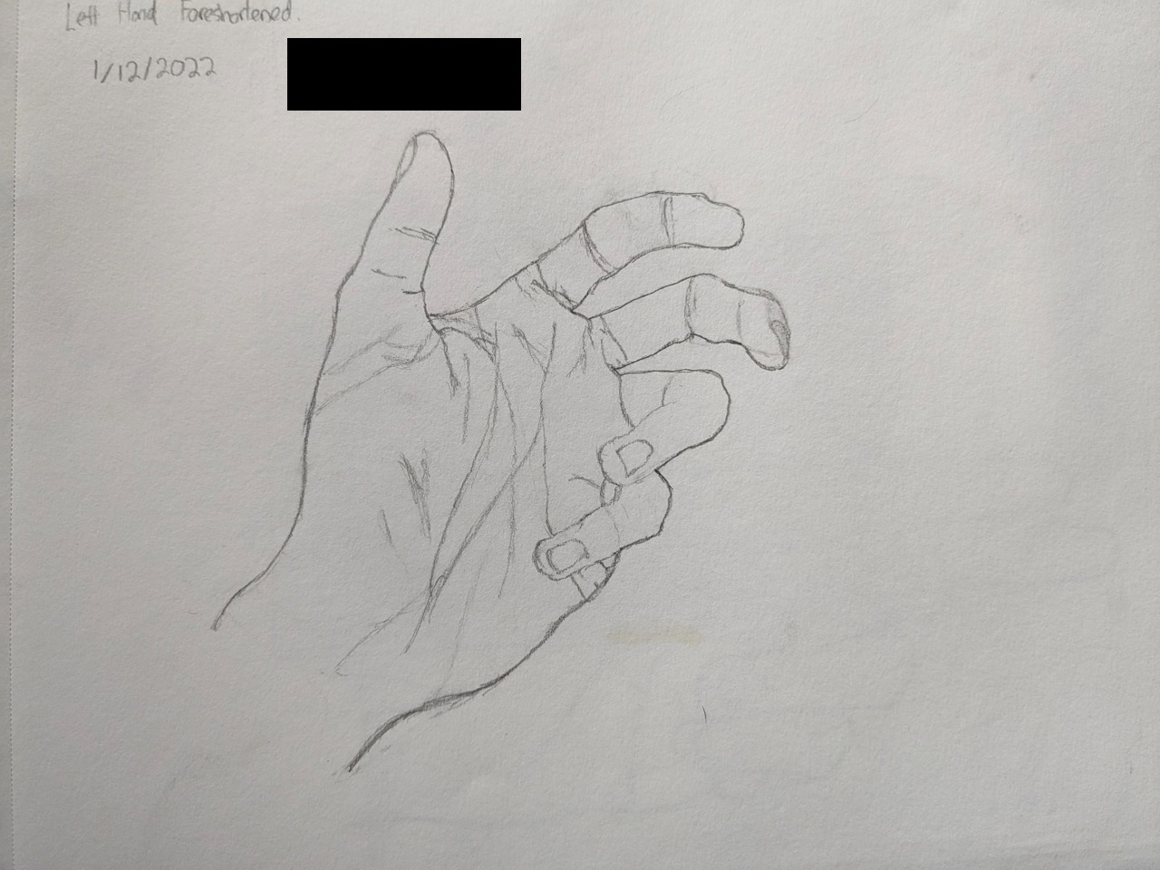 A pretty good hand drawn from a foreshortened perspective!